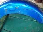 Blue Turquoise Fender Automotive exterior Auto part